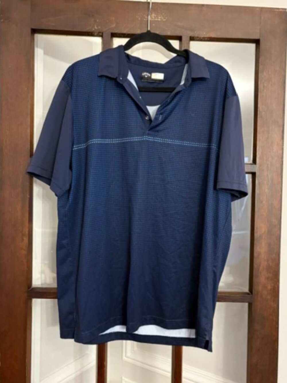 Callaway Navy Blue Golf Polo, Size Large